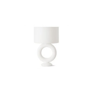 White Gesso Table Lamp