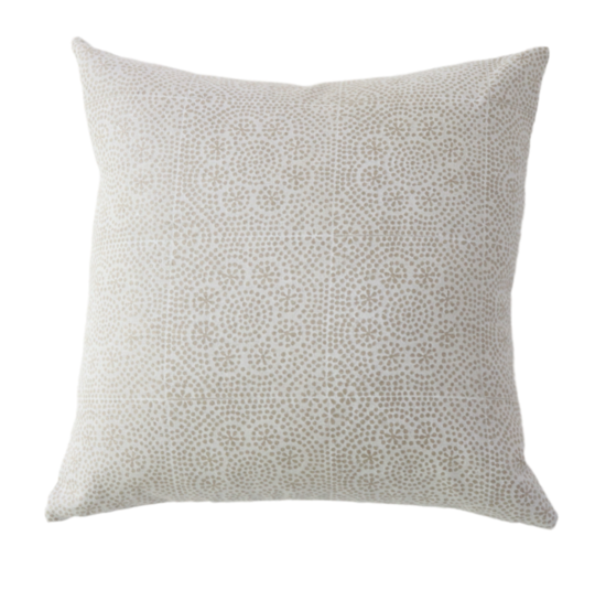 Neutral Patterned Decorative Throw Pillow