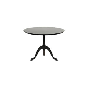 Dark, Round, Pedestal Side Table