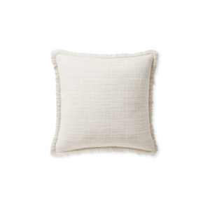 Cream Rose Linen Decorative Pillow